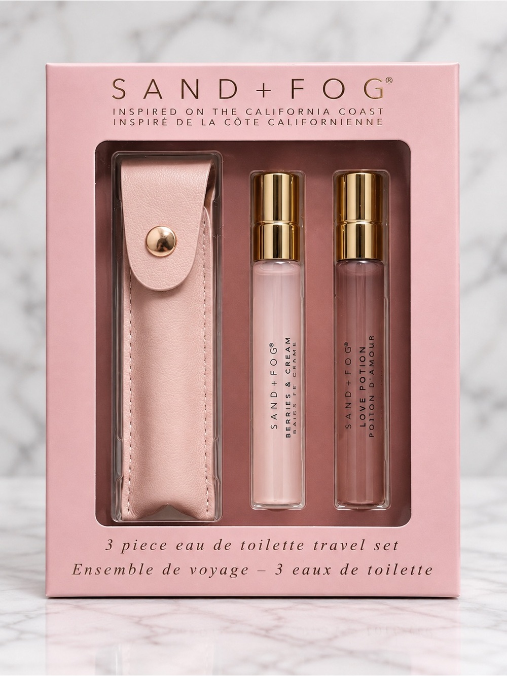SAND + FOG 3-Piece Eau de Toilette Travel Set + Pink Travel Case 💕✨